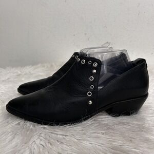 Rebecca Minkoff Annette Grommet Shootie Soft Pebble‎ Grain Leather Slip on 9.5 M